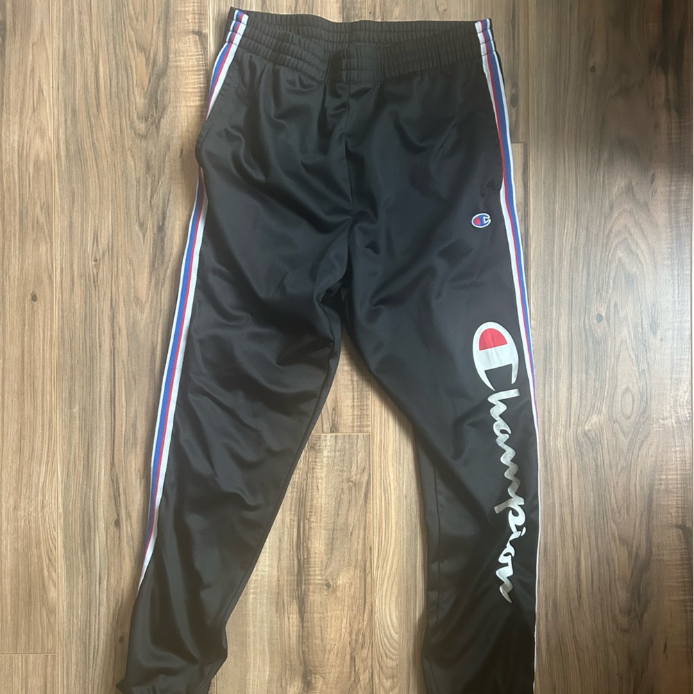 Champion Black Joggers with Logo and Stripes
NWOT never worn